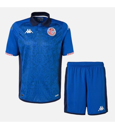 Kappa Ensemble Maillot Short Enfant Bleu Tunisie 2024