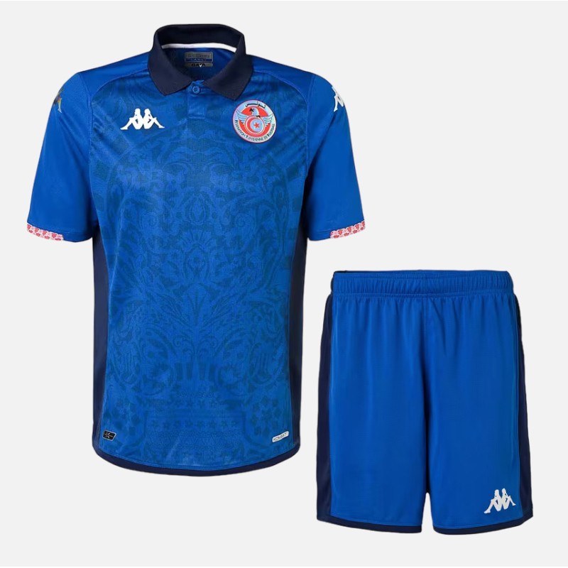 Kappa Ensemble Maillot Short Enfant Bleu Tunisie 2024